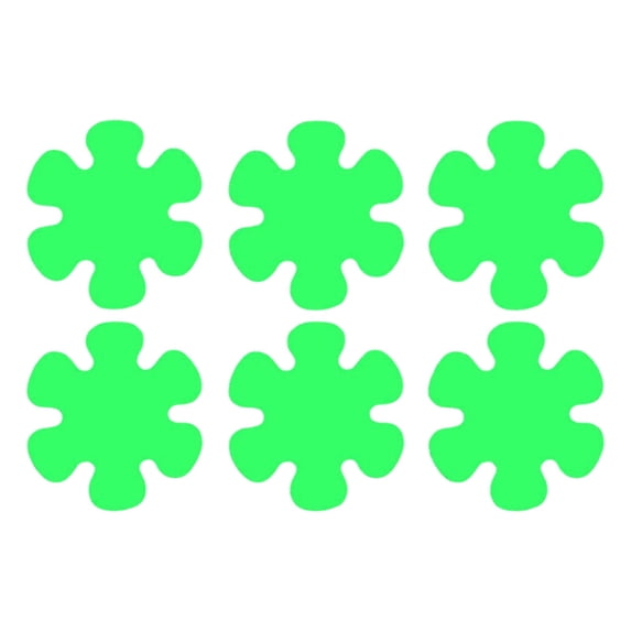 Non-Slip Bathtub Stickers, 6 PCS Safety Strips Bath Tub Stickers, Appliques Peel Prevent Slipping Grips for Floor Stand, Decorative Shower Treads Adhesive Appliques, Bathroom Accessories,Green3.9"