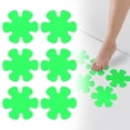 thumbnail image 1 of Non-Slip Bathtub Stickers 6PC – Strong Adhesive PEVA Anti-Slip Shower Decals for Tub, Bathroom Floor, Stairs & Pool, Waterproof Safety Grip Stickers for Seniors & Family Use, Green-10cm, 1 of 9