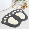 thumbnail image 1 of Non Slip Big Feet Bath Toilet Mat Area Rugs Carpet Doormat Floor Mat Absorbent Mats Bathroom Rugs Bedroom Living Room Kitchen Foot Pad Rug, 1 of 12