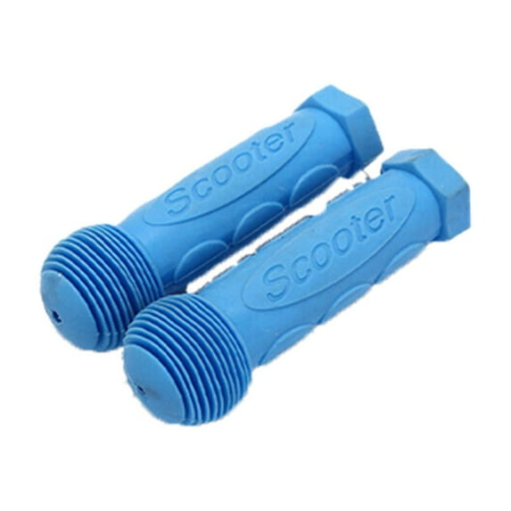 Non Slip Bike Soft Premium MTB Scooter Bicycle Handle Bar Grips Rubber Handlebar Girps Cover BLUE
