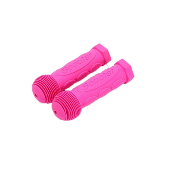 Non Slip Bike Soft Premium MTB Scooter Bicycle Handle Bar Grips Rubber Handlebar Girps Cover ROSE RED