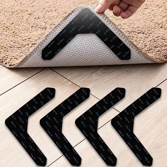 Non-Slip Carpet Fixers, Suitable for Carpets, PU Material, Washable, Non-Slip And Reusable, Preventing Carpet Shifting And Curling, for Living Room, Dining Room, Bathroom Carpets