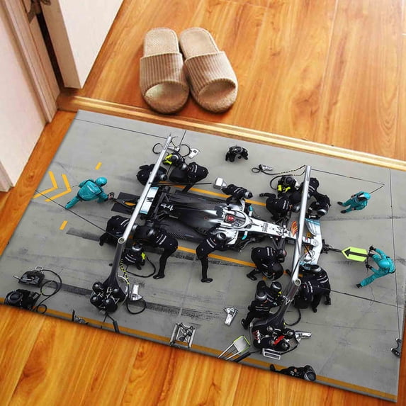 Non-Slip Carpet Rugs, Man Cave Rugs, Saloon Rug, Motivation Rug, Pit Stop Rug, Printed Rug, Printed Rug, Boy Room Rug, 1.7'x2.3' - 50x70 cm