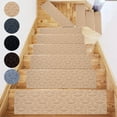 thumbnail image 1 of Non-Slip Carpet Stair Tread Mat with Self- Backing, Washable Polyester Step Rug for Indoor Stairs (1 Pack), 1 of 6