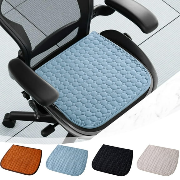 Non-Slip Chair Cushions with Ropes, Assembled in USA, U-Shaped Skid-Proof Seat Pads for Dining Room, Kitchen, Office, 18.8"x17.3"x 0.4"