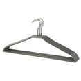 thumbnail image 1 of Non-Slip Clothing Hangers, Gray - Pack of 5, 1 of 1