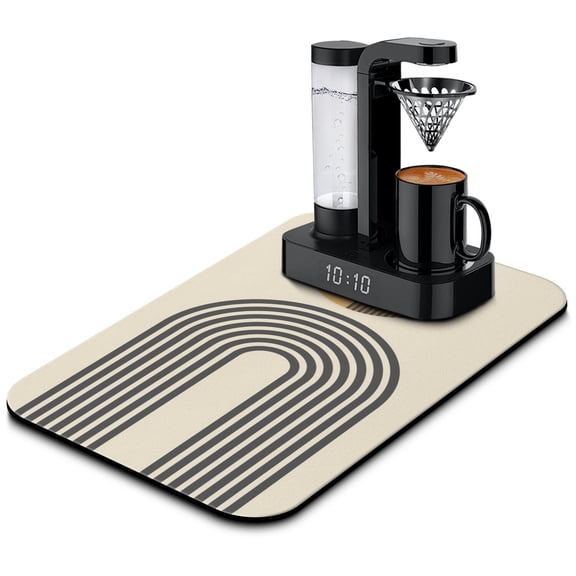 Non-Slip Coffee Station Mat - Quick-Dry Absorbent Pad for Espresso Makers, Multi-Functional Kitchen Counter Protector