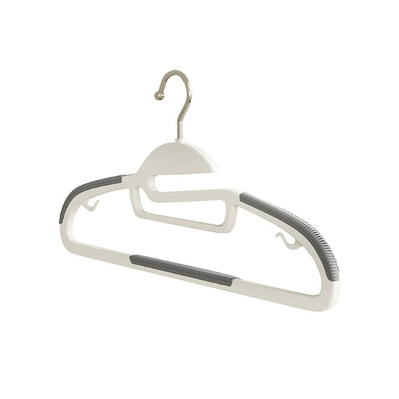 Non Slip Corner Drying Clothes Hanger, Fish Mouth Opening Design for Wet and Dry Use, Reinforced Steel Core Heavy Duty Load, 360 Degree Rotating Hook for Shoulder Friendly Hanging, Space Saving