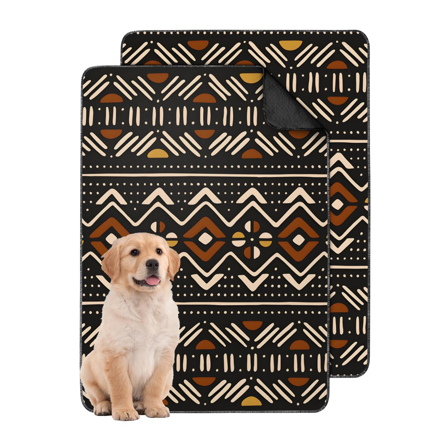 Non-Slip Crate Mat for Dogs, 24x36 Washable Puppy Pad with Leak-Proof Barrier, Reusable and Absorbent for House Training and Floor Protection Needs