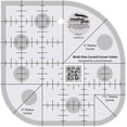 thumbnail image 1 of Creative Grids Acrylic Curved Corner Cutter Quilt Ruler, 1 of 2