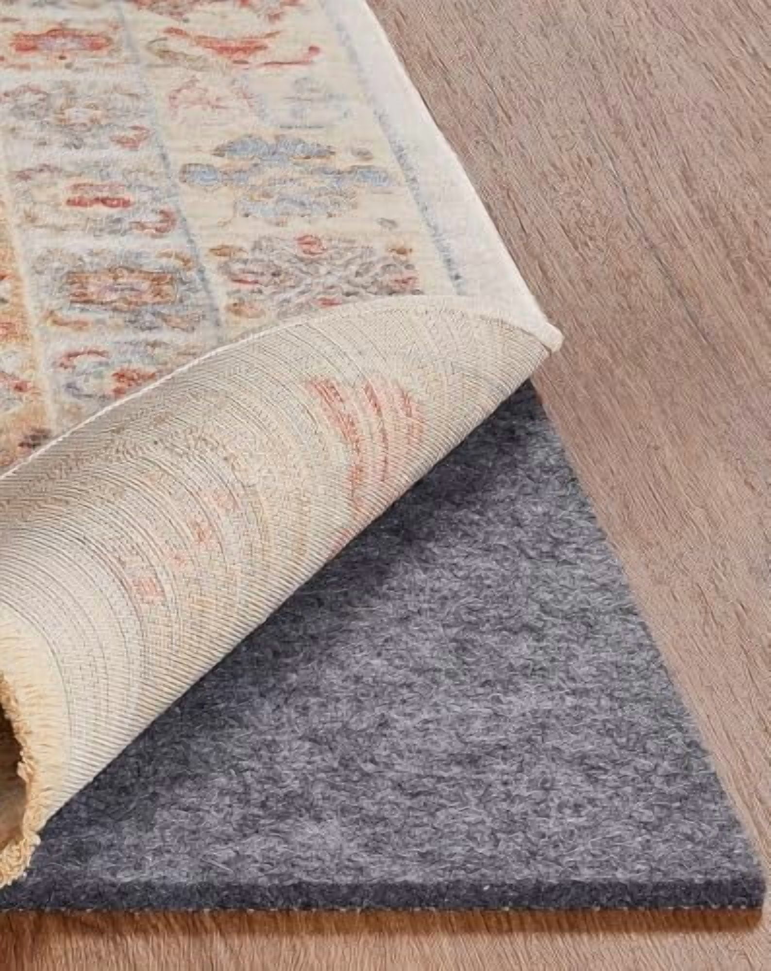 Non Slip Cushioned Rug Pad Gripper 4 x 6 Ft, Felt and Silicone Backing ...