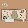 thumbnail image 1 of Non-Slip Cute Cartoon Laptop Table Mat Writing Mat Capybara Keyboard Mice Mat Desk Pad Desk Protector Mouse Pad HAPPY TIME, 1 of 8
