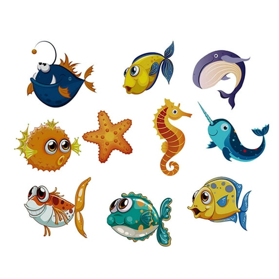 Non Slip Decal Sticker Strips Bathtub 1 Set Shower Bath Tub Bathroom Home Kids/ Children's Ocean Bathtub Anti-Slip Stickers (Ocean Series)