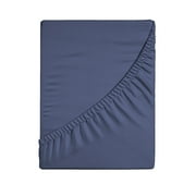 Non-Slip Deep Pocket Fitted Sheet for Mattress | Stretch Knit Jersey T-Shirt Feel |Pocket Depth | 203x153x30cm | Machine Washable | 1 Piece