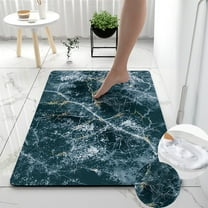 Non-Slip Diatomaceous Earth Bath Mat | Quick-Dry Absorbent Floor Mat | 40x60cm (15.74x23.62in) | Waterproof & Washable | for Bathroom, Toilet & Entryway - Multicolor
