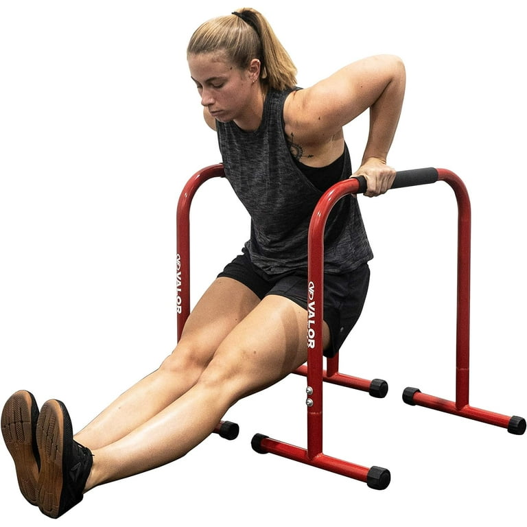 Non Slip Dip Station Sts for Bodyweight Exercises Perform Dips L Sits Rows Push Ups Pull Ups More Walmart