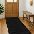 thumbnail image 1 of 24 in. Wide x Cut-to-Length – Non-Slip, All-Weather, Heavy-Duty Utility Runner Rug – Absorbent, Dirt-Trapping, Kid and Pet Safe for Entryways and High-Traffic Areas, Charcoal, 1 of 12