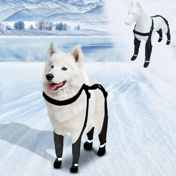 Non-Slip Dog Booties with Shoelaces , Dog Carrier Boots,Dog Paw Boots Non-Slip,Canada Pooh Dog Shoes Waterproof,Adjustable Carrier Boots For Dogs Winter Snow and Rain Hiking Paw Protectors