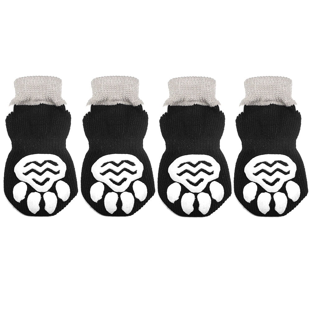 Non Slip Dog Socks for Small Dogs Anti Skid Booties Pet Cat Cute Paw Print Walking Shoes Walmart