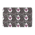 thumbnail image 1 of Non Slip Door Mat, Abstract Cartoon Cat Heart Flower Fast Drying Bath Tub Mats, Absorbent Bathroom Rugs Entrance Welcome Mat, Bath MatS for Tub, Floor, Home, Kitchen, Hotel,16x24in, 1 of 6