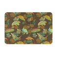 thumbnail image 1 of Non Slip Door Mat, Artistic Cute Lizard Chameleon Green Fast Drying Bath Tub Mats, Absorbent Bathroom Rugs Entrance Welcome Mat, Bath MatS for Tub, Floor, Home, Kitchen, Hotel,16x24in, 1 of 6