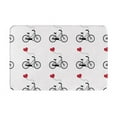 thumbnail image 1 of Non Slip Door Mat, Bike Pattern heart Fast Drying Bath Tub Mats, Absorbent Bathroom Rugs Entrance Welcome Mat, Bath MatS for Tub, Floor, Home, Kitchen, Hotel,16x24in, 1 of 6