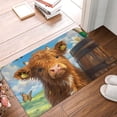 thumbnail image 1 of Non Slip Door Mat, Calf Butterflies Lilies A Fast Drying Bath Tub Mats, Absorbent Bathroom Rugs Entrance Welcome Mat, Bath MatS for Tub, Floor, Home, Kitchen, Hotel,16x24in, 1 of 7