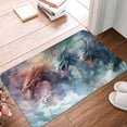 thumbnail image 1 of Non Slip Door Mat, Ink Style Wave Dragon Fast Drying Bath Tub Mats, Absorbent Bathroom Rugs Entrance Welcome Mat, Bath MatS for Tub, Floor, Home, Kitchen, Hotel,16x24in, 1 of 7