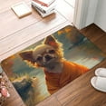 thumbnail image 1 of Non Slip Door Mat, Maple Leaf Meditating Chihuahua Fast Drying Bath Tub Mats, Absorbent Bathroom Rugs Entrance Welcome Mat, Bath MatS for Tub, Floor, Home, Kitchen, Hotel,16x24in, 1 of 7