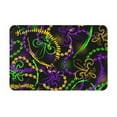 thumbnail image 1 of Non Slip Door Mat, Neon Mardi Gras Fast Drying Bath Tub Mats, Absorbent Bathroom Rugs Entrance Welcome Mat, Bath MatS for Tub, Floor, Home, Kitchen, Hotel,16x24in, 1 of 6