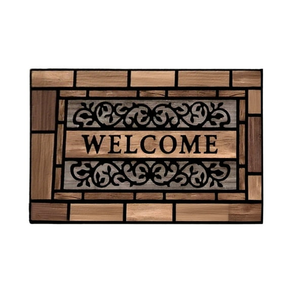 Non-Slip Doormat Non-Slip Entrance Doormat 60x90cm Polyester Floor Mat for Home and Office, Thickened Dirt Resistant Mat with Safe Base, Easy Clean Decor for Kitchen Doorway Entrance Mat
