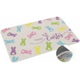 thumbnail image 1 of Non-Slip Easter Bunny Doormat Absorbent Easter Welcome Mat Colorful Bunny Rabbit Front Door Mat Spring Easter Floor Mat for Indoor,Entry Decoration 17x30 Inch, 1 of 6