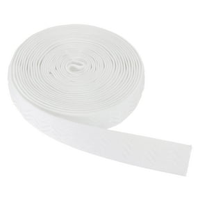 Non-Slip Elastic Band,1 Inch x 6 Yards White Polyester Silicone Stretch Band