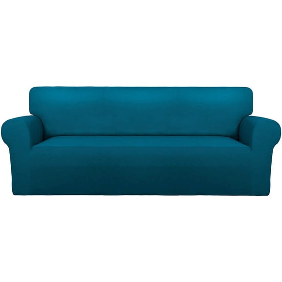Non-Slip, Elastic & Washable Furniture Protector for Kids & Pets, with Anti-Skid Foam Bottom Spandex Sofa Cover