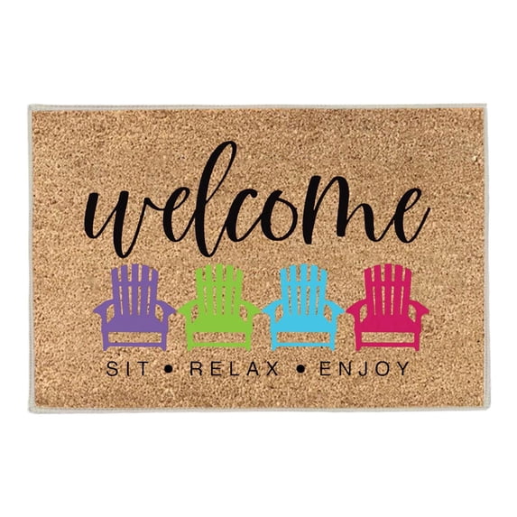 Non-Slip Entryway Mat, Durable Indoor/Outdoor Doormat for Front Door Decor, Large Anti-Slip Rug