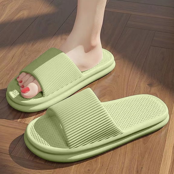 Non Slip Eva Slippers for Men and Women, Soft Thick Sole Shower Flip Flops, Bathroom Pool Beach House Indoor Outdoor Use, Summer Holiday Travel Gift Comfortable Walking Solution, AESTIVO