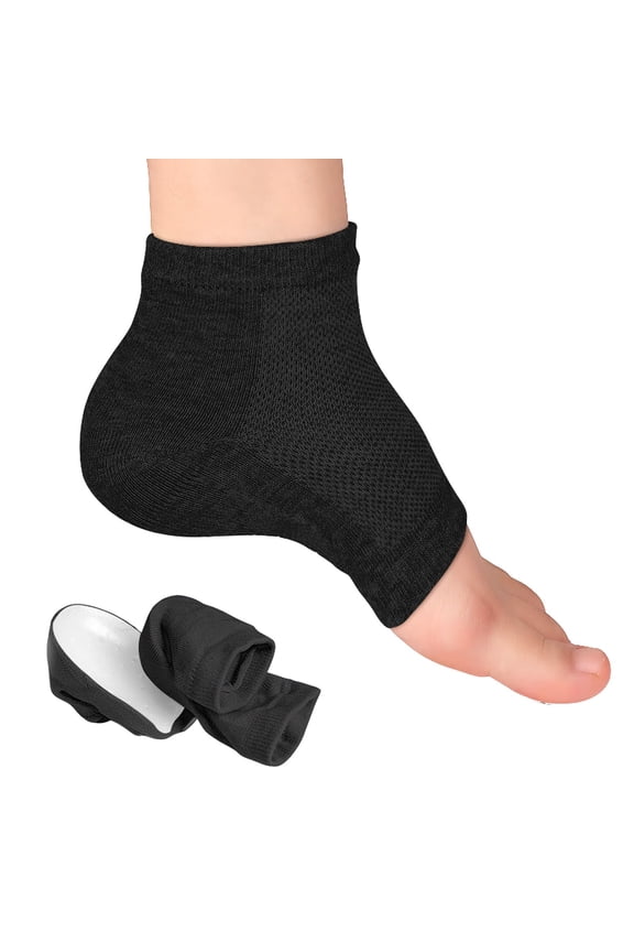 Non Slip Extra Padded Invisible Foot Cushion Sleeves, Thick Shock Absorbent Hidden No Show Sock Pads, Breathable Stretch Shoe Inner Liners for Flat Shoes Loafers and Long Time Walking Use