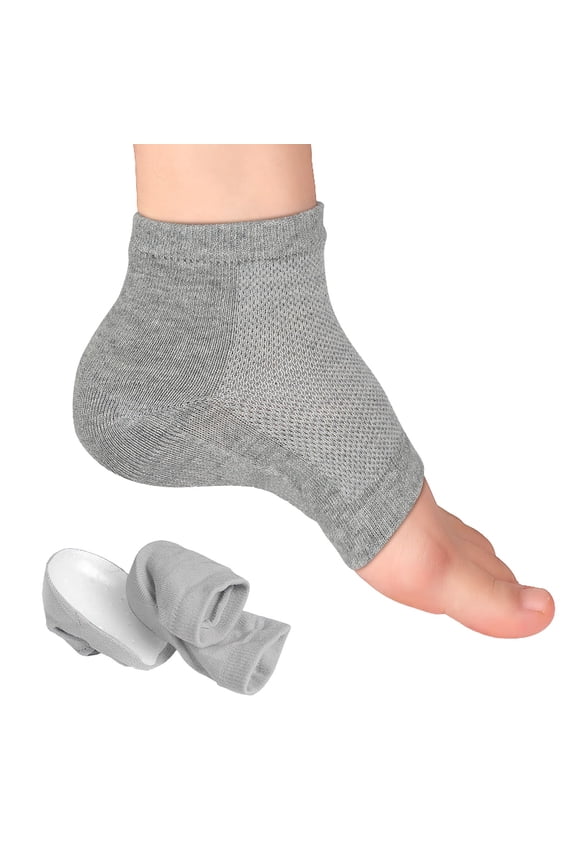 Non Slip Extra Padded Invisible Foot Cushion Sleeves, Thick Shock Absorbent Hidden No Show Sock Pads, Breathable Stretch Shoe Inner Liners for Flat Shoes Loafers and Long Time Walking Use