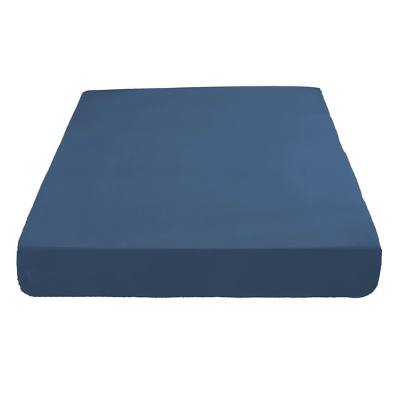 Non-Slip Fitted Bed Sheet, Soft Fiber Material, Stays Secure All Night, Ideal for a Cozy Sleep Environment, Perfect for Home Decor and Pet Owners, Navy Blue