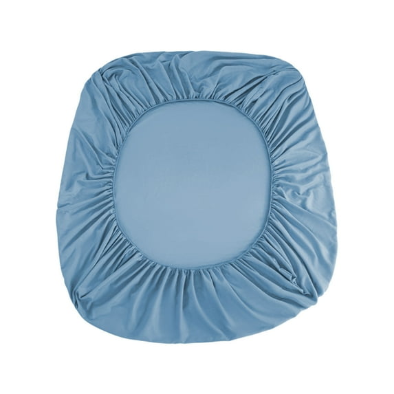 Non-Slip Fitted Sheet Mattress Cover Protector | Full Size 200x150x30cm | Breathable Brushed Microfiber Polyester | Sky Blue, Beige, Gray