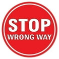 thumbnail image 1 of Non-Slip Floor Graphic Coronavirus Vinyl Decal - Stop Wrong Way, 1 of 1