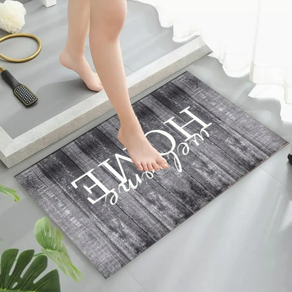 Non-Slip Floor Mat Entrance Door Mat Kitchen Anti-Slip Mat Household Doormat Various Pattern Options Home Floor Mat