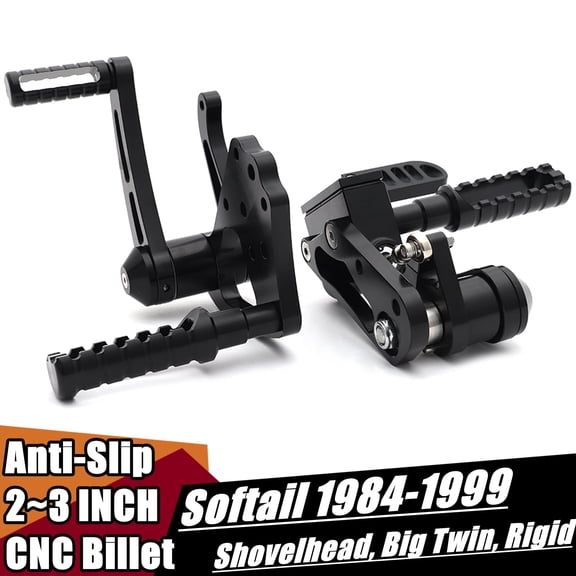 Non-Slip Forward Controls For Harley Heritage Softail Classic FLSTC 84-99 Softail Custom FXSTC 86-99 Softail Springer FXSTS American Classic Motors Bobber 200 Rigid Softail 11-13 Chopper 200 250