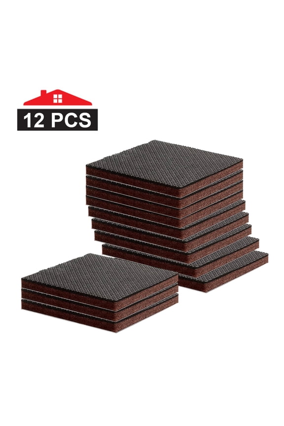 Non Slip Furniture Pads Premium 12 pcs 3 Furniture Pad! Best Furniture Grippers - SelfAdhesive Rubber Feet - Furniture Floor Protectors for Keep in Place Furniture & Furniture Stoppers