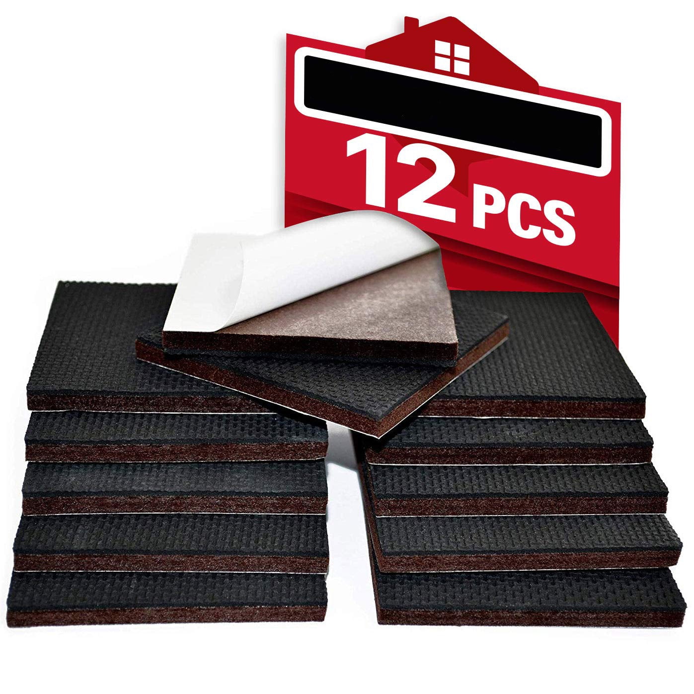 Non Slip Furniture Pads Premium 12 pcs 3” Furniture Pad! Best