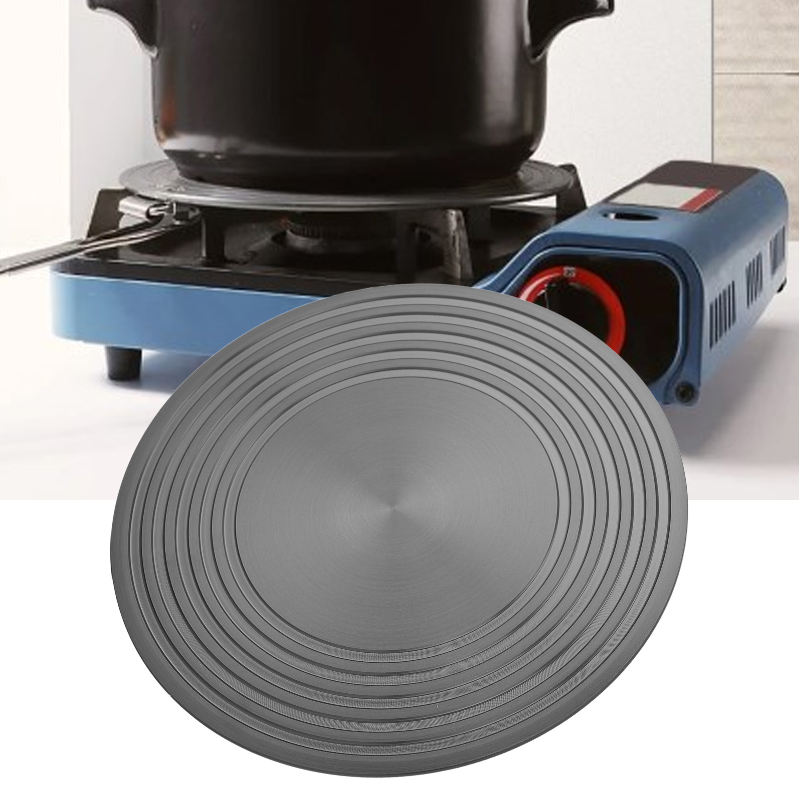 Non Slip Gas Stove Diffuser With Tray Lifter Round Fast Defrosting Tray