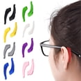 thumbnail image 1 of Urbanw Non Slip Glasses Grips, Eyeglass Retainer, Anti Slip Ear Grips Hook Silicone for Sports Comfort and Daily Use Black 2Pcs, 1 of 5