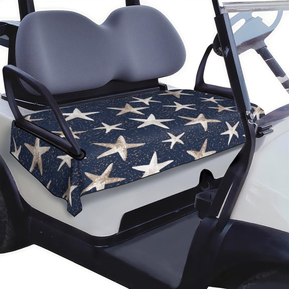 Non-Slip Golf Cart Seat Cover 51" x 31", Microfiber Towel Blanket for EZGO, Club Car, Yamaha Front Seats, Secure Fit