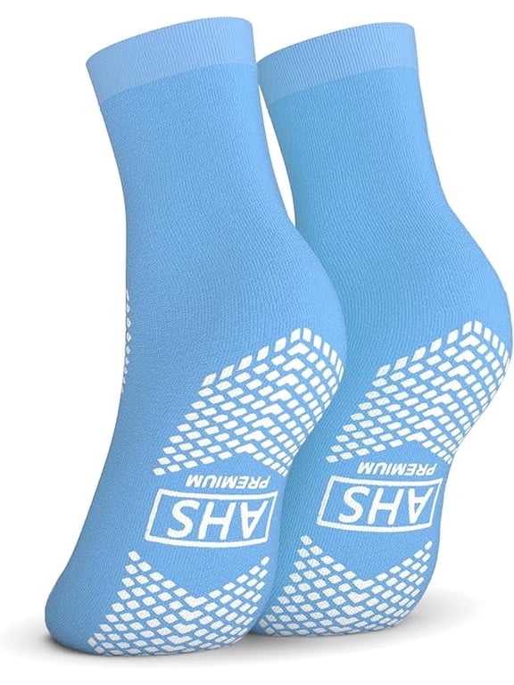 Grip Socks for Sensitive Feet, Crew Socks, 1 Pair