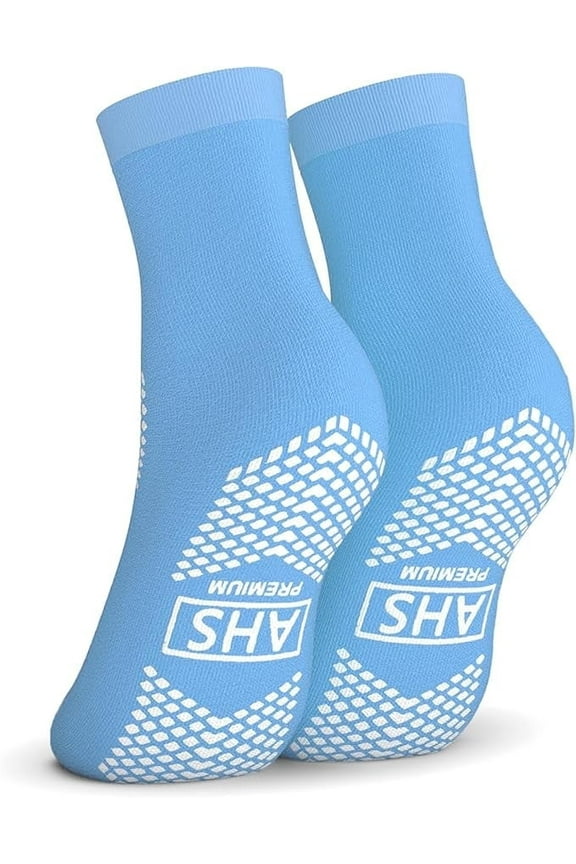 Non-Slip Grip Socks – 1 Pair | Hospital Socks for Men and Women | Anti-Skid for Adults